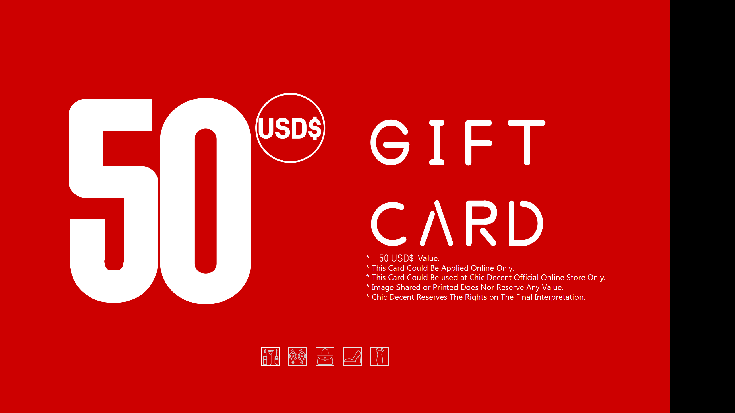 Chic Decent Gift Card in USD