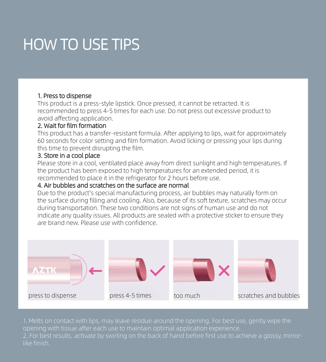AZTK Glow Lasting Melting Lipjello 1.9g