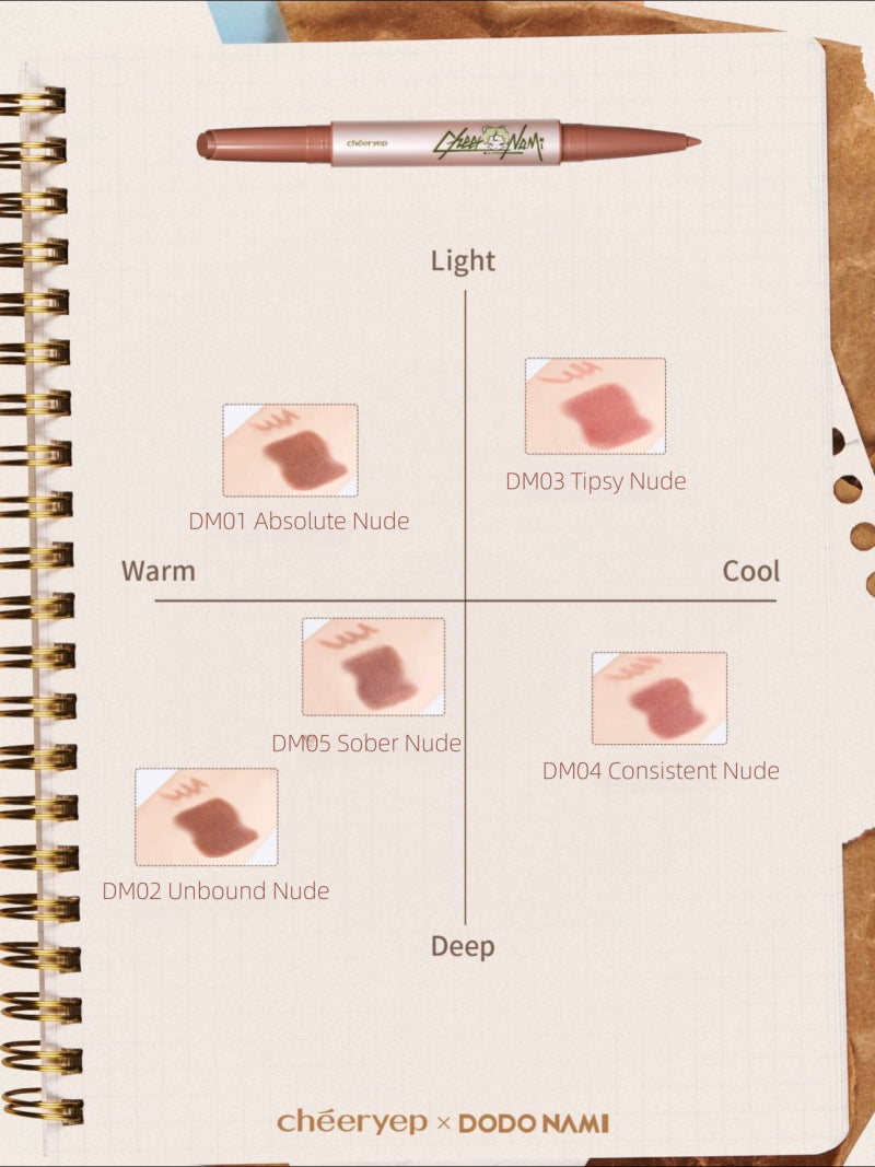 Cheeryep X DODO NAMI Matte Duo Lipstick 1.2g