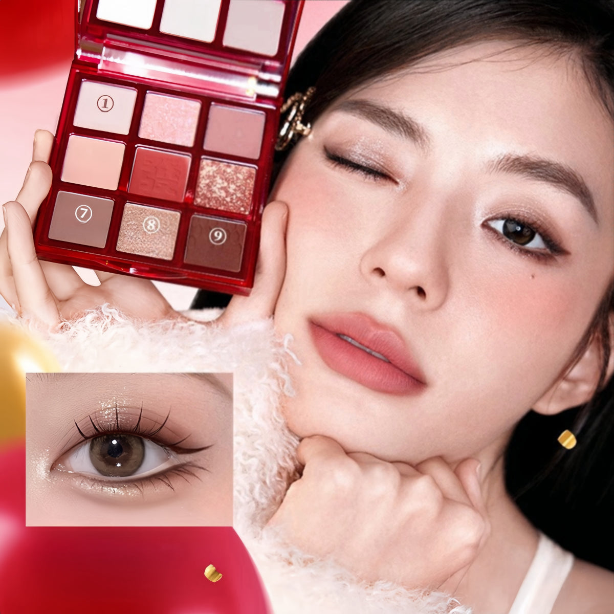 Nine Shades Eyeshadow Palette CNY Lucky Snake 13.5g