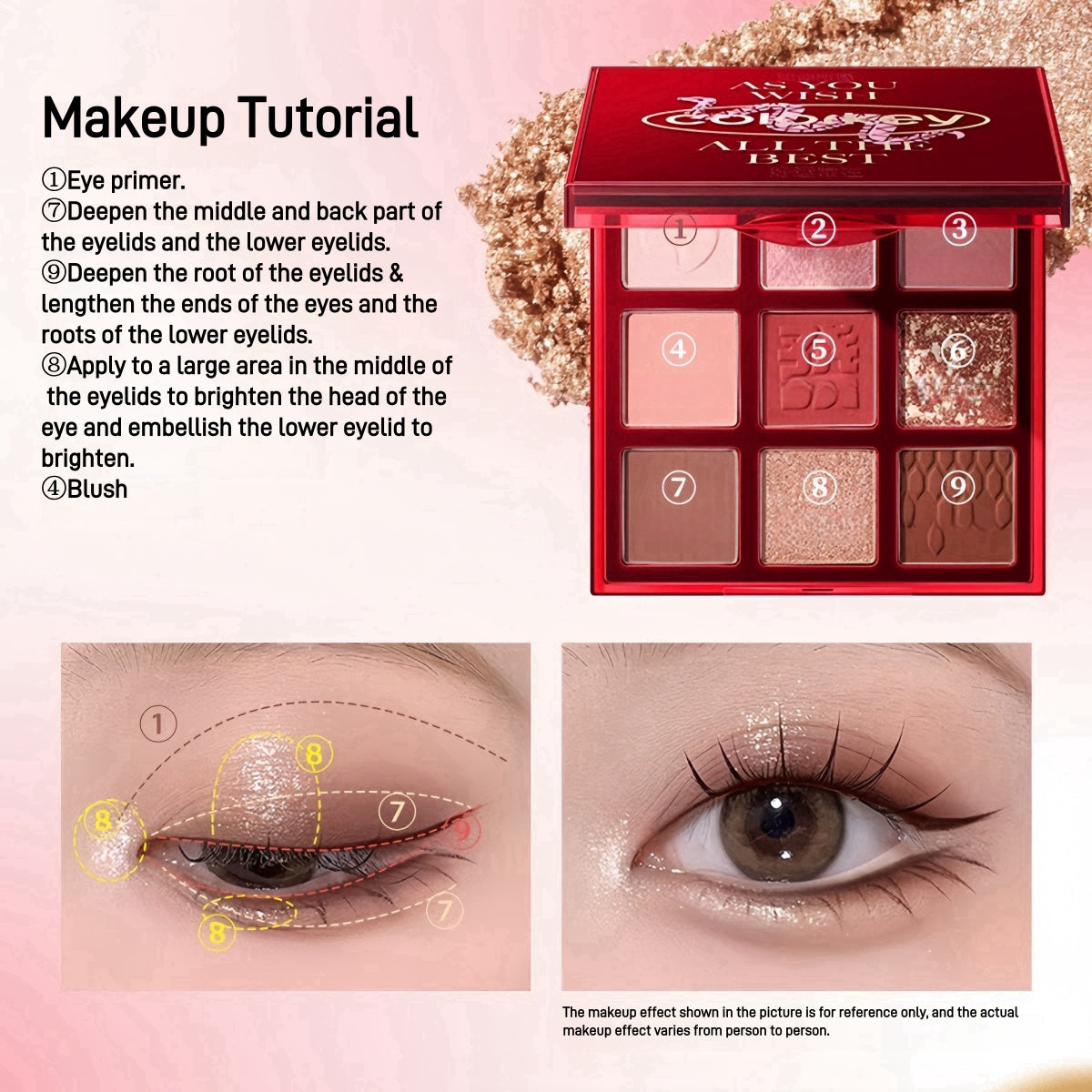 Nine Shades Eyeshadow Palette CNY Lucky Snake 13.5g