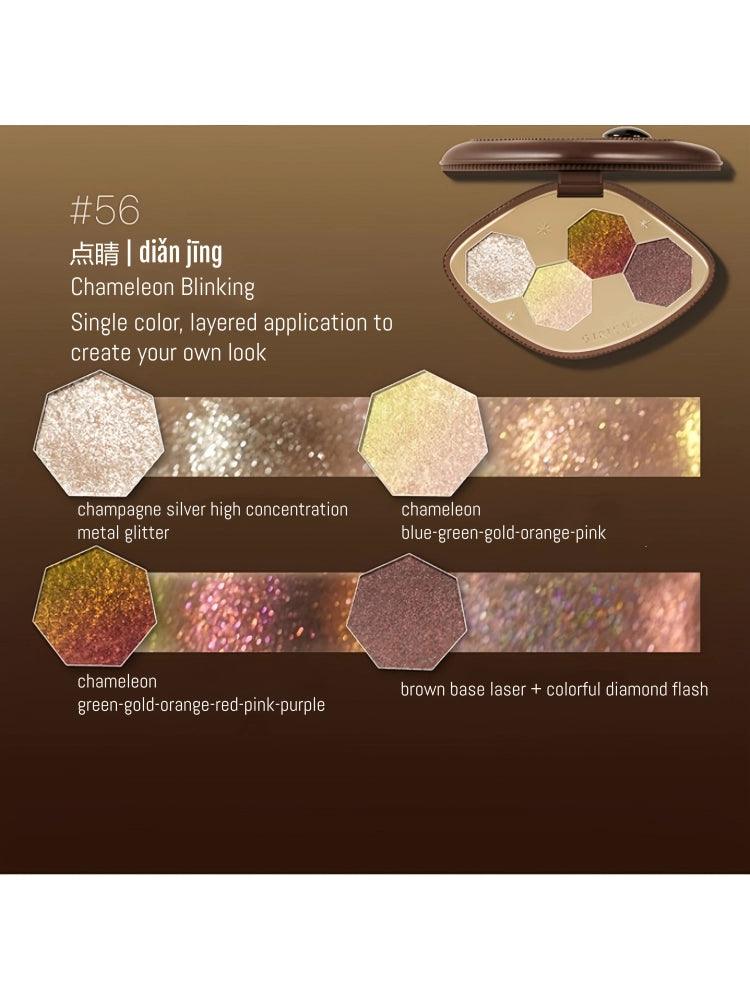 Girlcult 4 Colors Eyeshadow Palette Gold Rush 4g