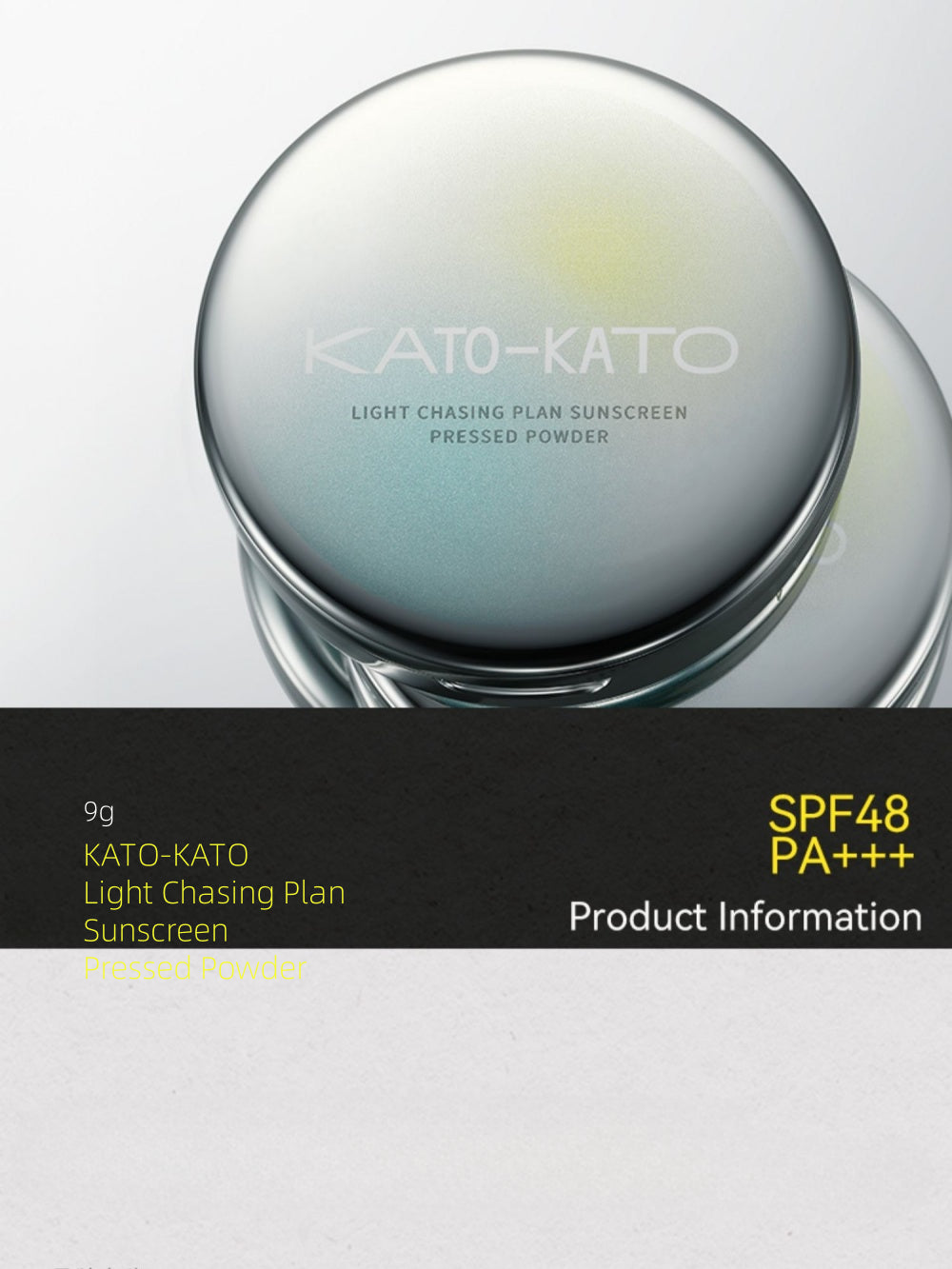 KATO-KATO Light Chasing Plan Sunscreen Pressed Powder 9g SPF48 PA+++