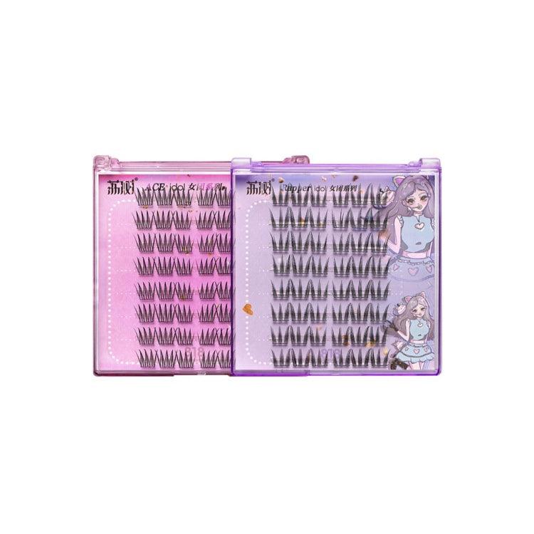 POP Girls Makeup Glue Free False Eyelashes 48