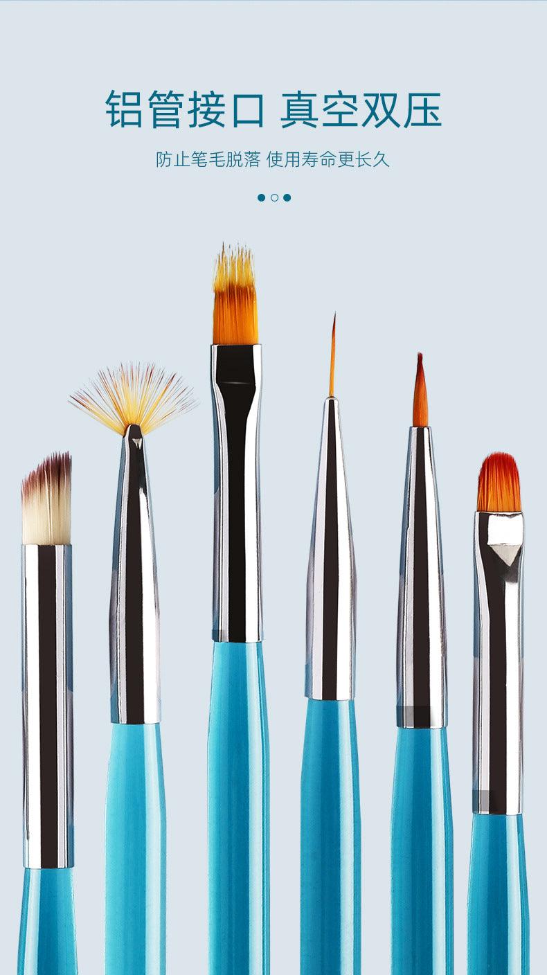 Nail Art Brush Set 6 In YSN018 - Chic Decent
