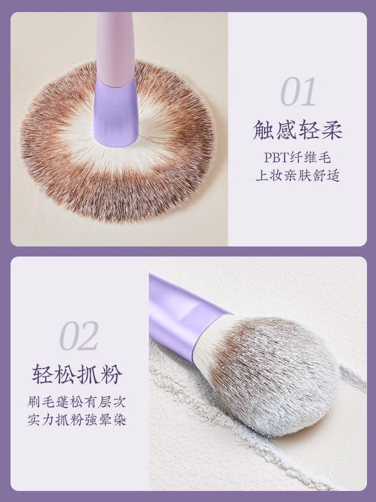 Rownyeon Grape Purple Makeup Brush Set 13 in With Bag