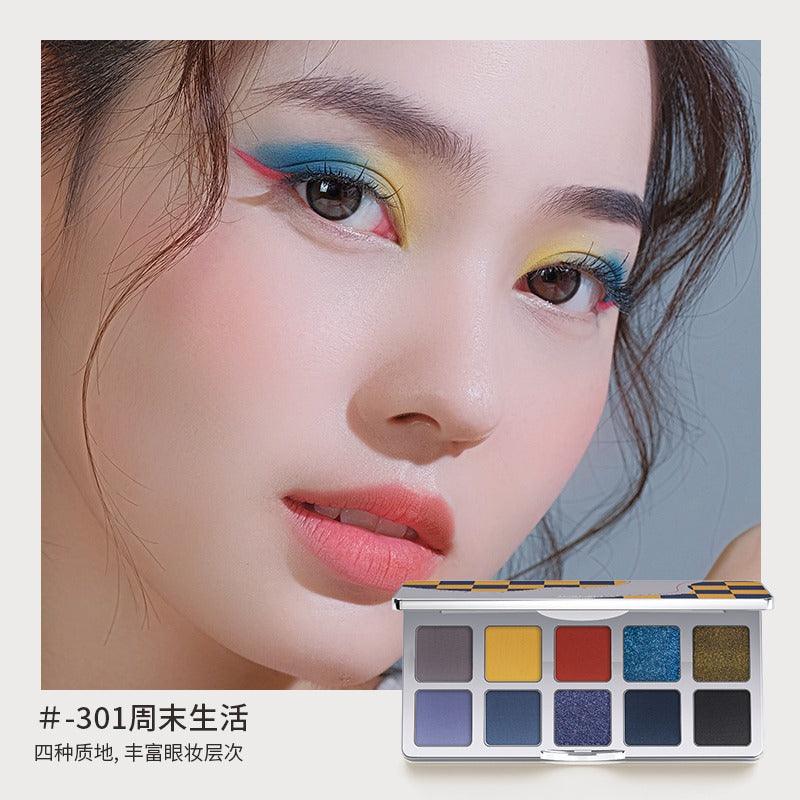 Checkerboard 10 Colors Eye Palette 10g