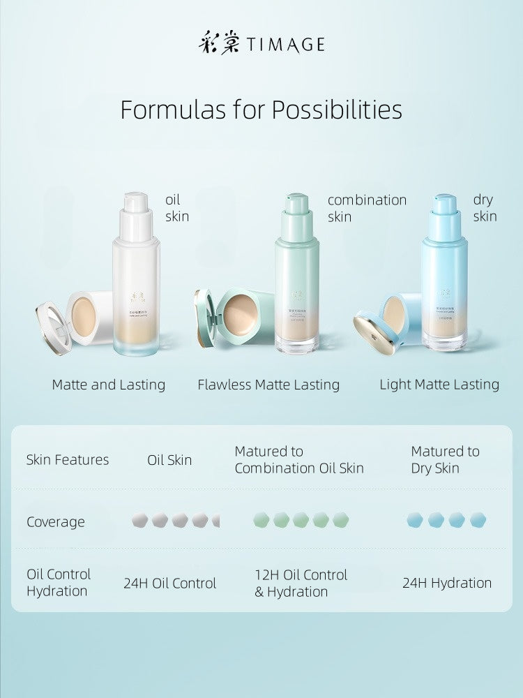 TIMAGE Matte Lasting Foundation and Correcting Concealer 30g+1g