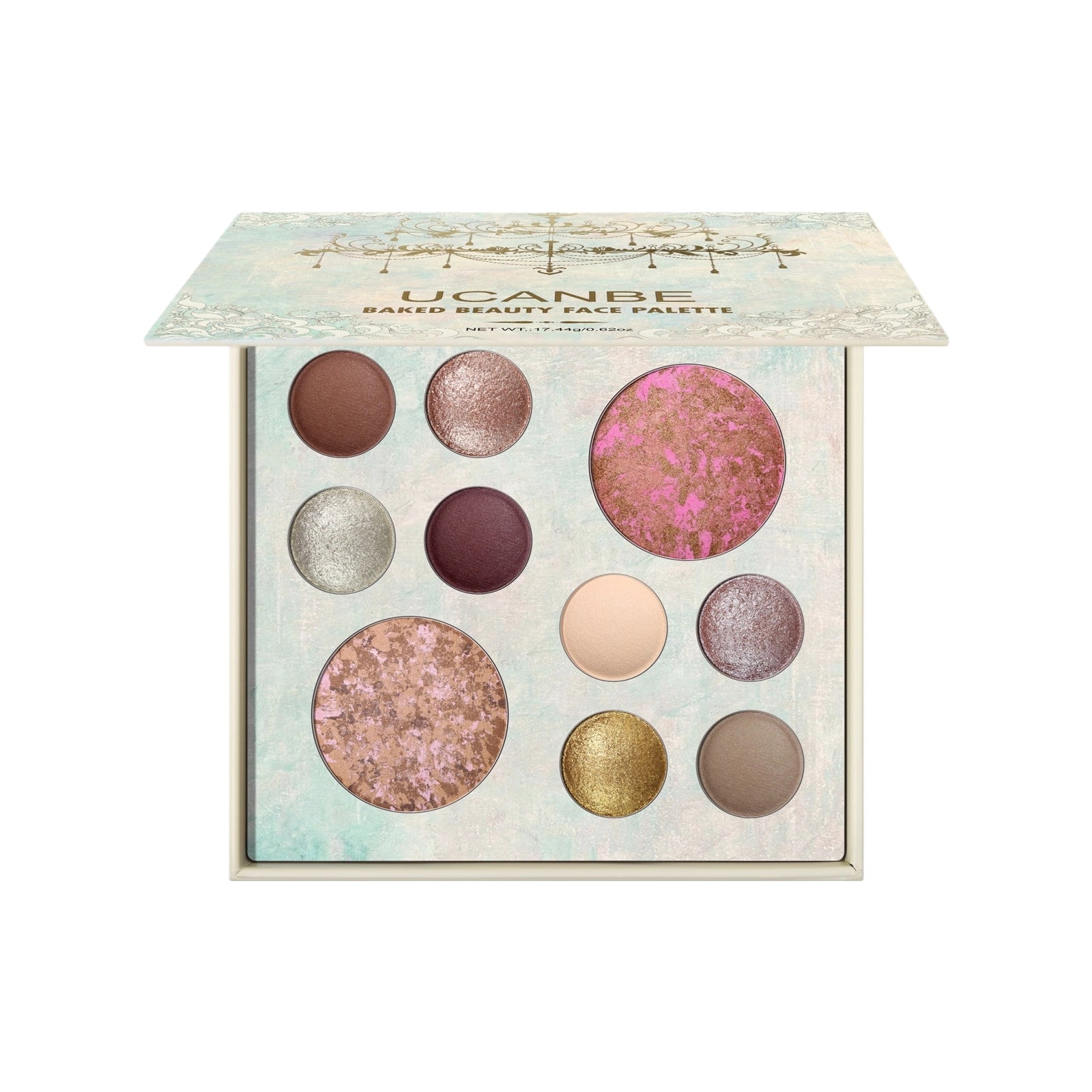 10 Color Baked Beauty Face Palette 17.44g