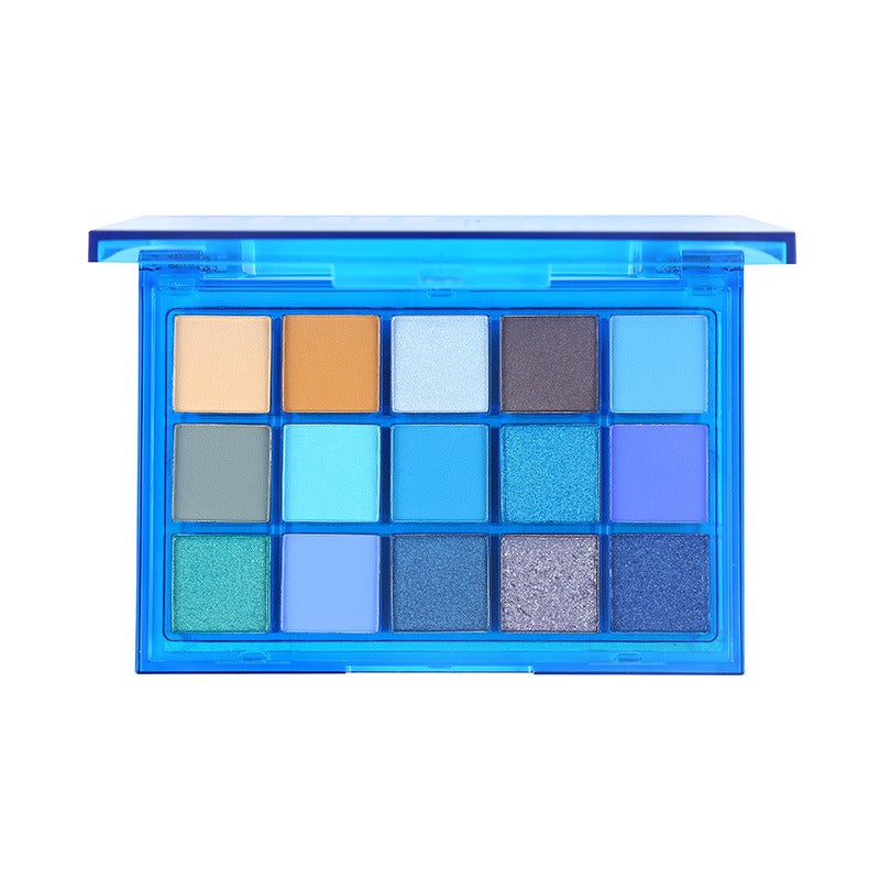 15 Colors Eyeshadow Palette Blue Tonic 10.8g