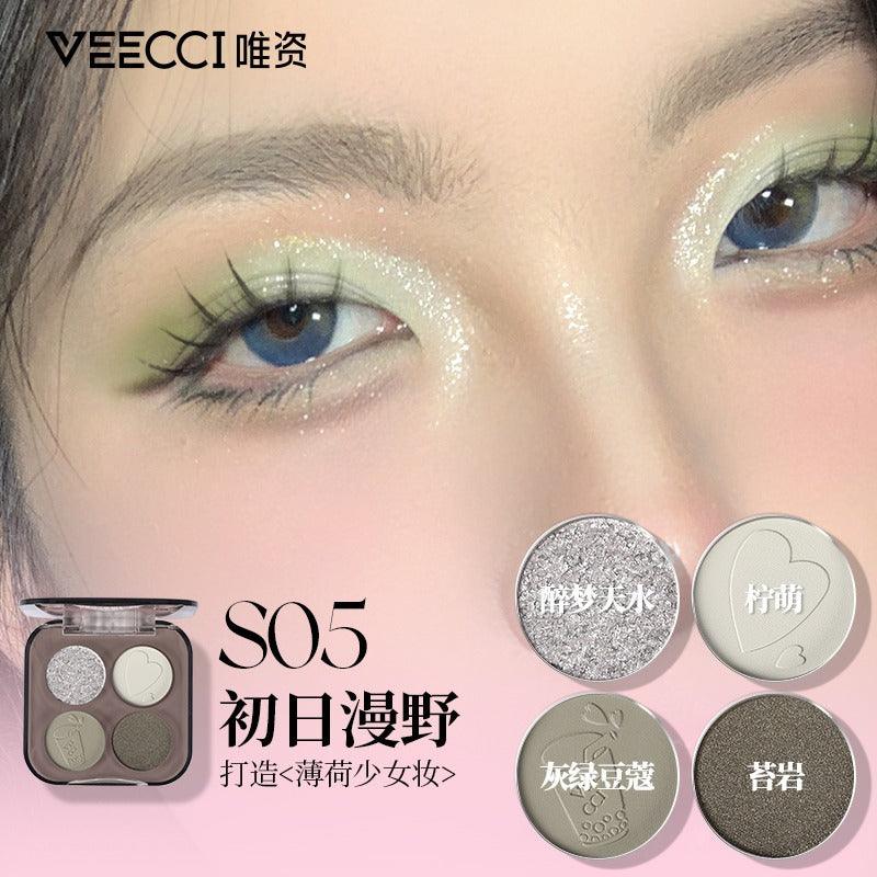 Veecci Four Colors Eyeshadow VC023 - Chic Decent