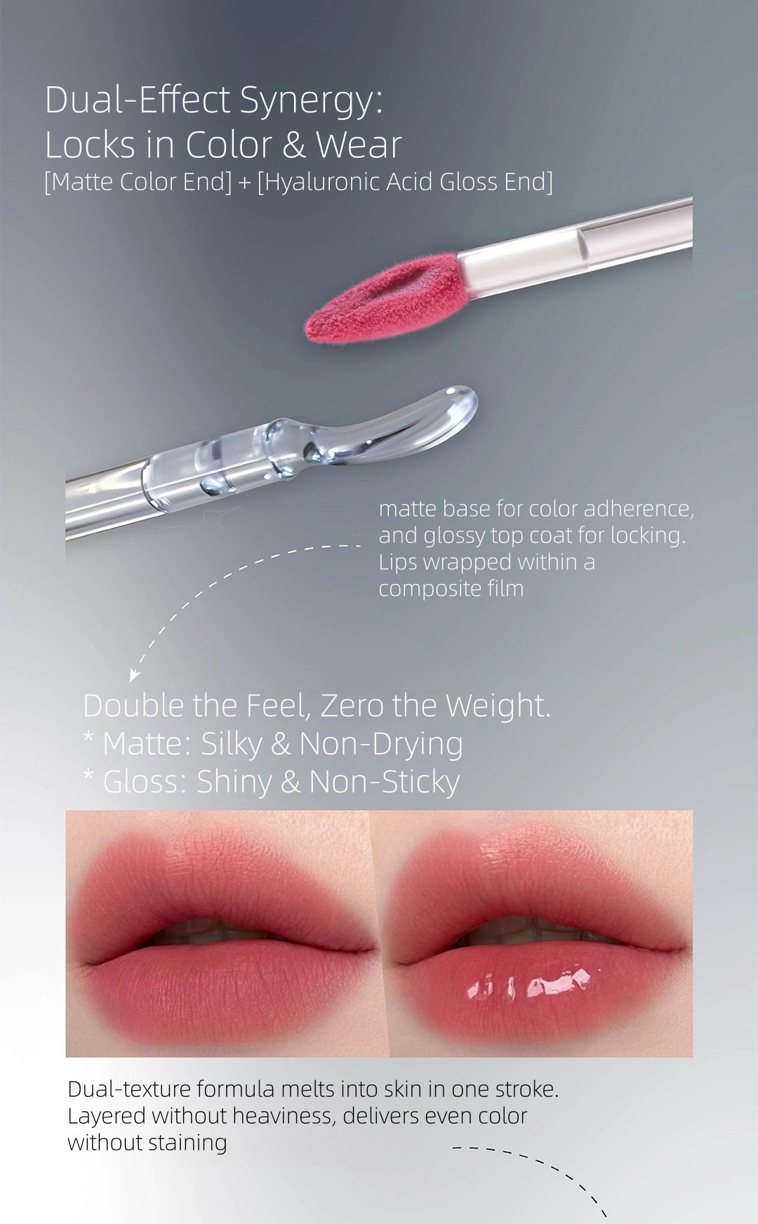 AZTK - Candy Floss Double Touch Lipgloss 1.7g+1.7ml (New Version)