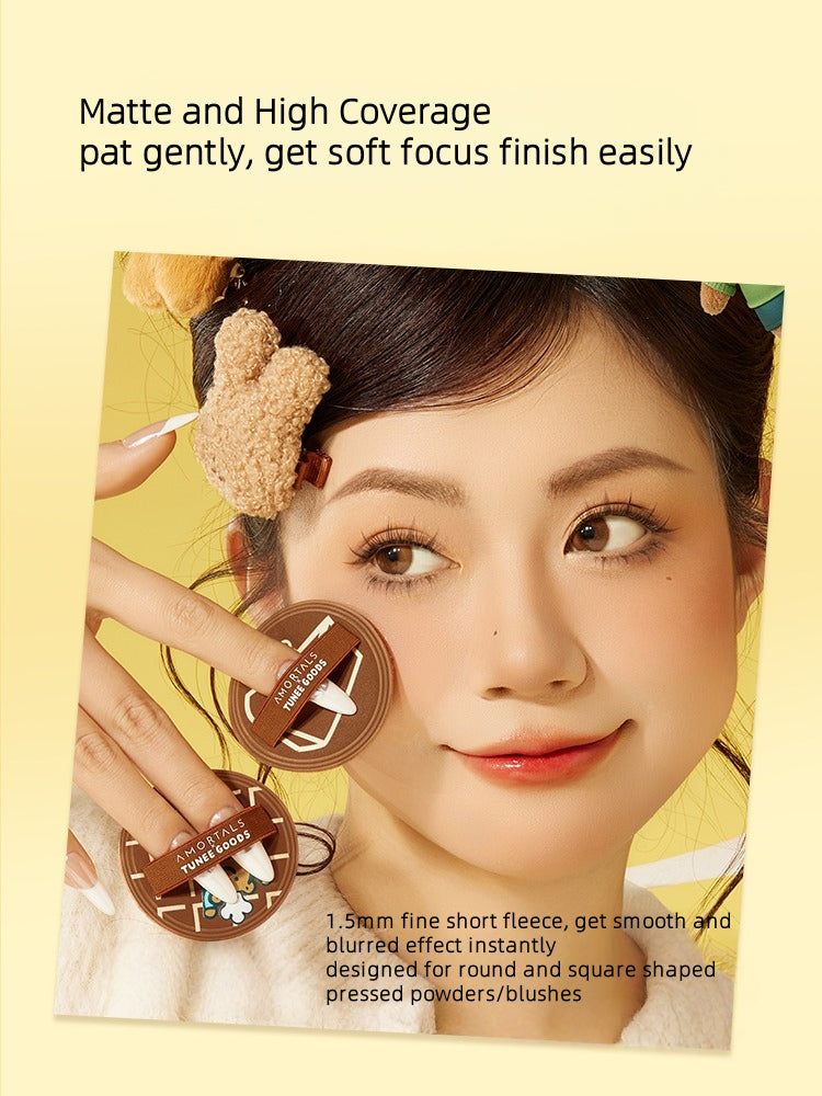 AMORTALS - TUNEE GOODS Round Shaped Pressed Powder Puff