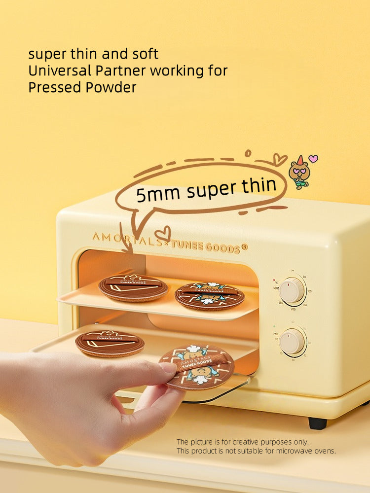 AMORTALS - TUNEE GOODS Round Shaped Pressed Powder Puff