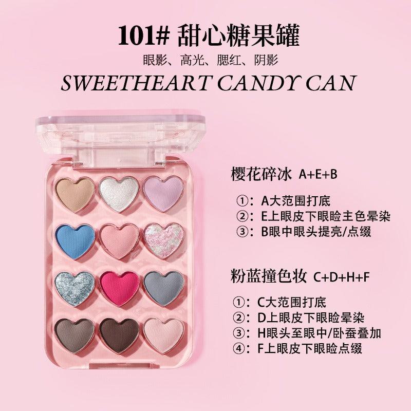 BIYA Dream Ballet 12 Colors Eyeshadow Palette 6.6g