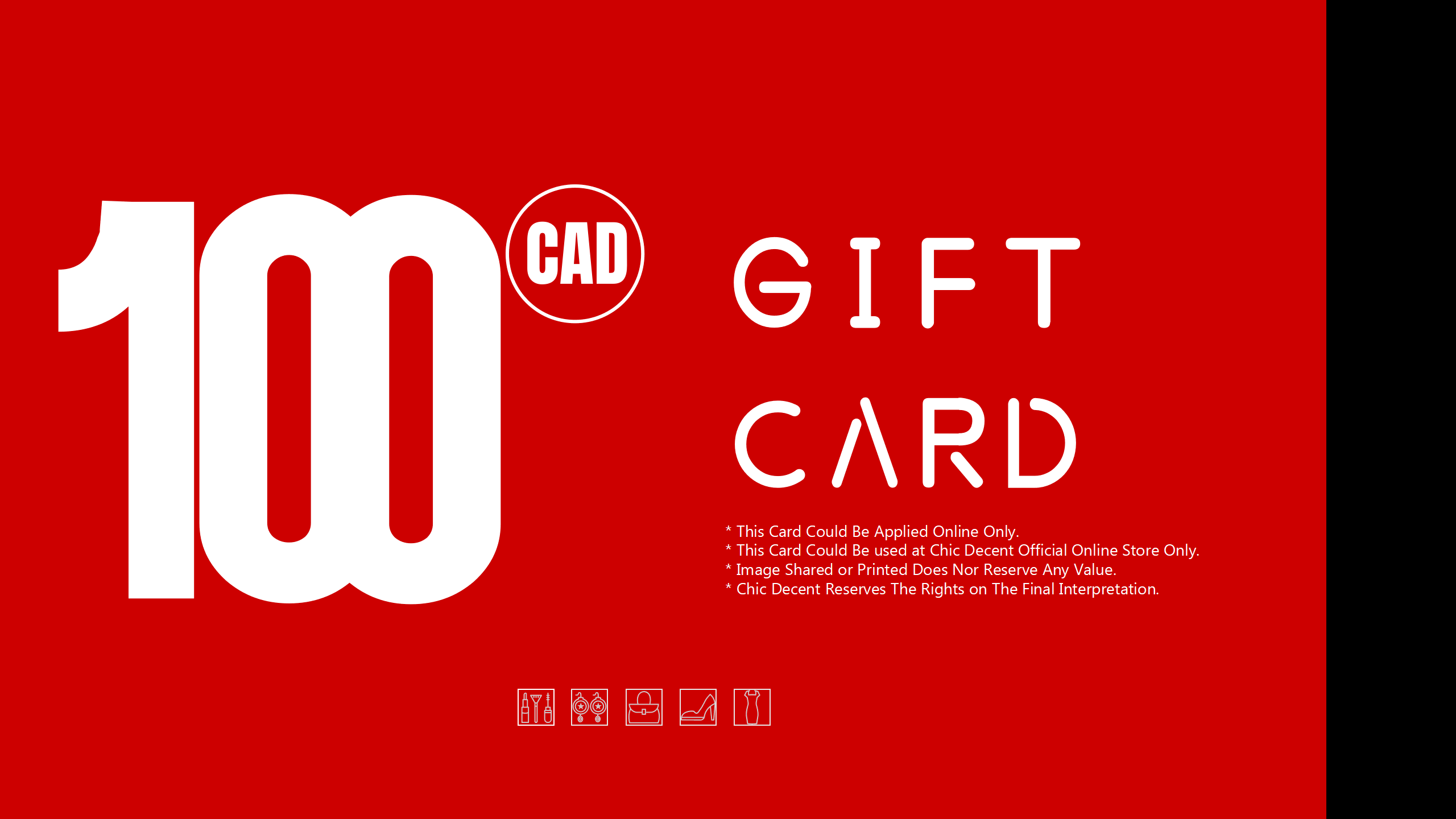 Chic Decent Gift Card in CAD