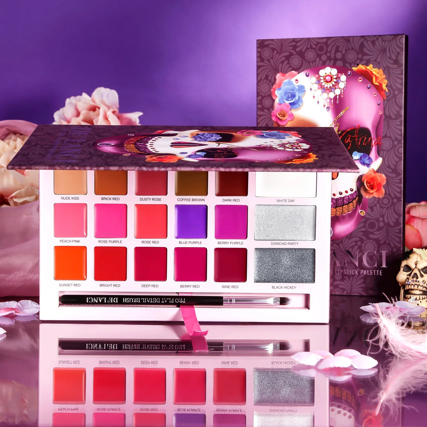 De'Lanci - 18 Colors La Catrina Lipstick Palette 16.8g