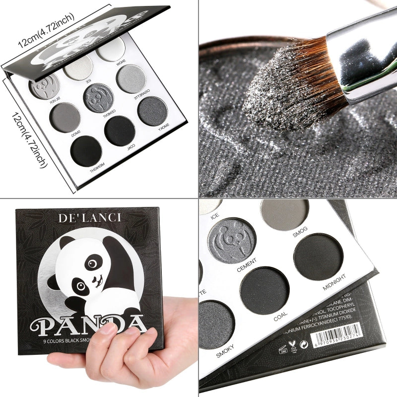 De'Lanci panda palette 9 colors eyeshadow 20g