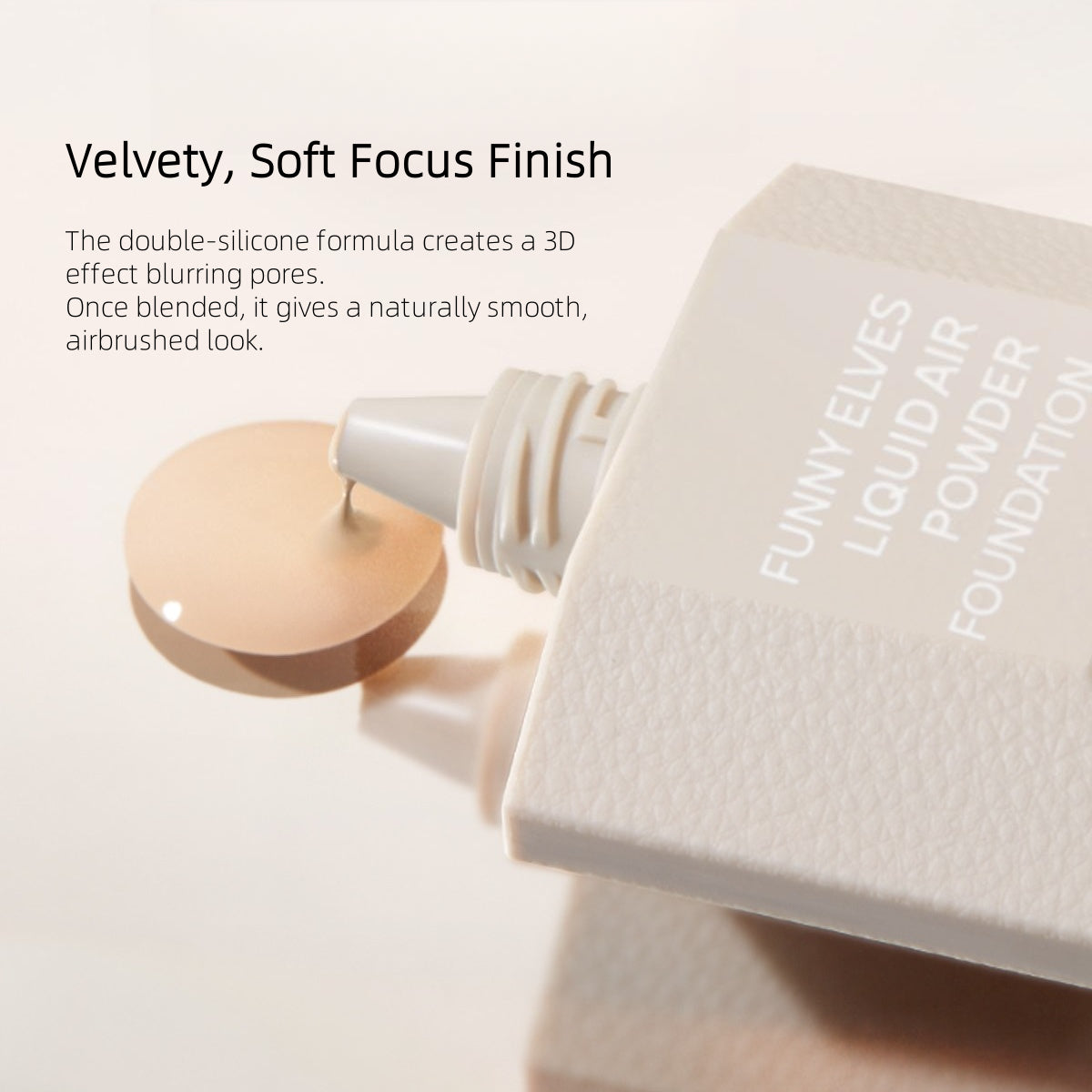 Funny Elves Air Liquid Powder Foundation (Sheer Finish) 25ml