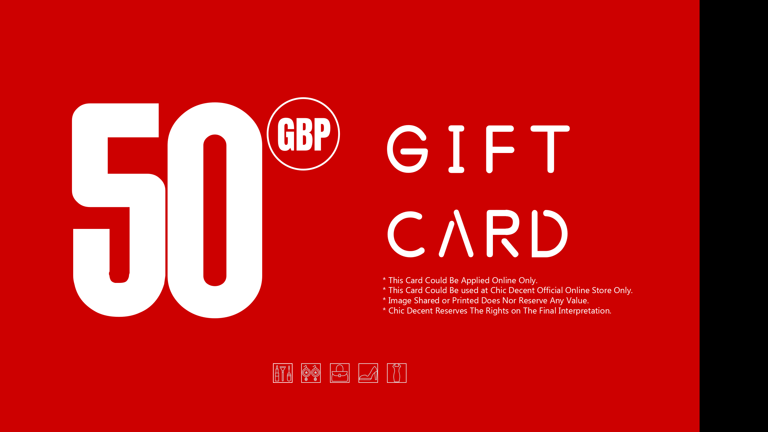 Chic Decent Gift Card in GBP