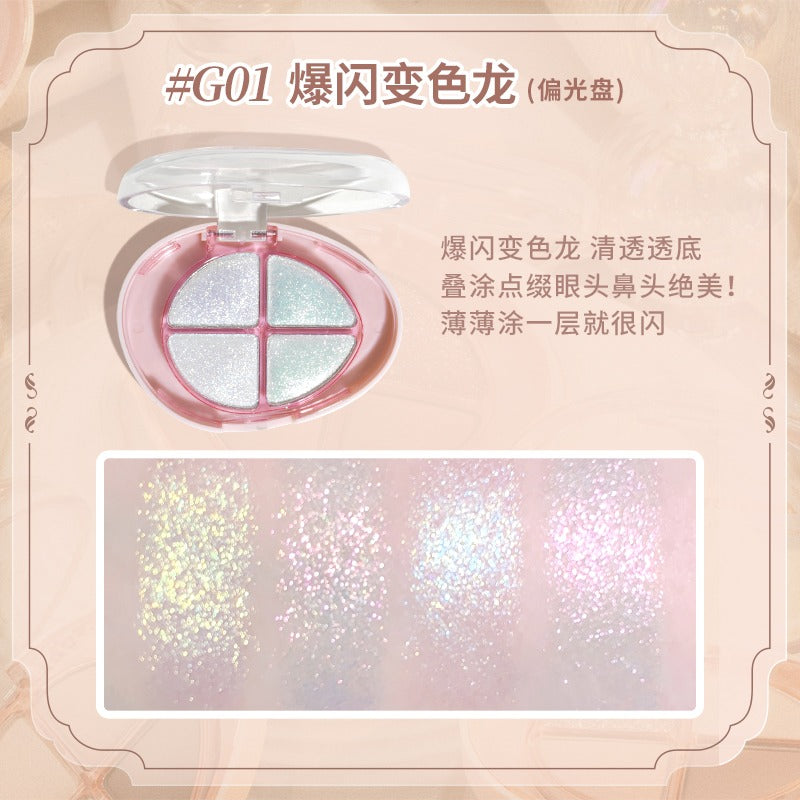 GOGO TALES Glittering Colourful Eyeshadow Palette 4.8g