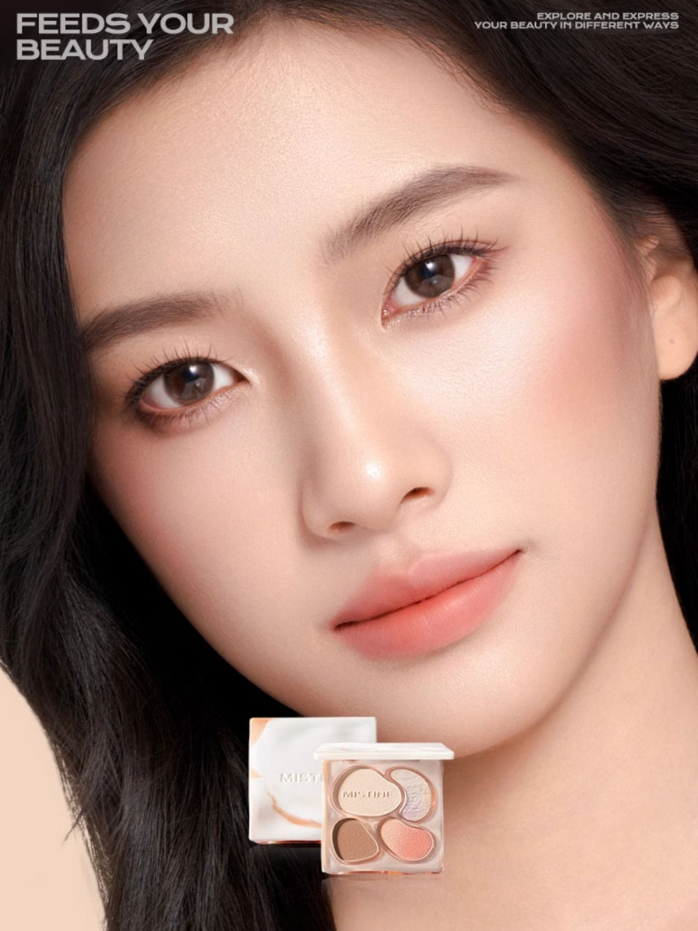 MISTINE - Thai Latte Blush Contour Palette 12g