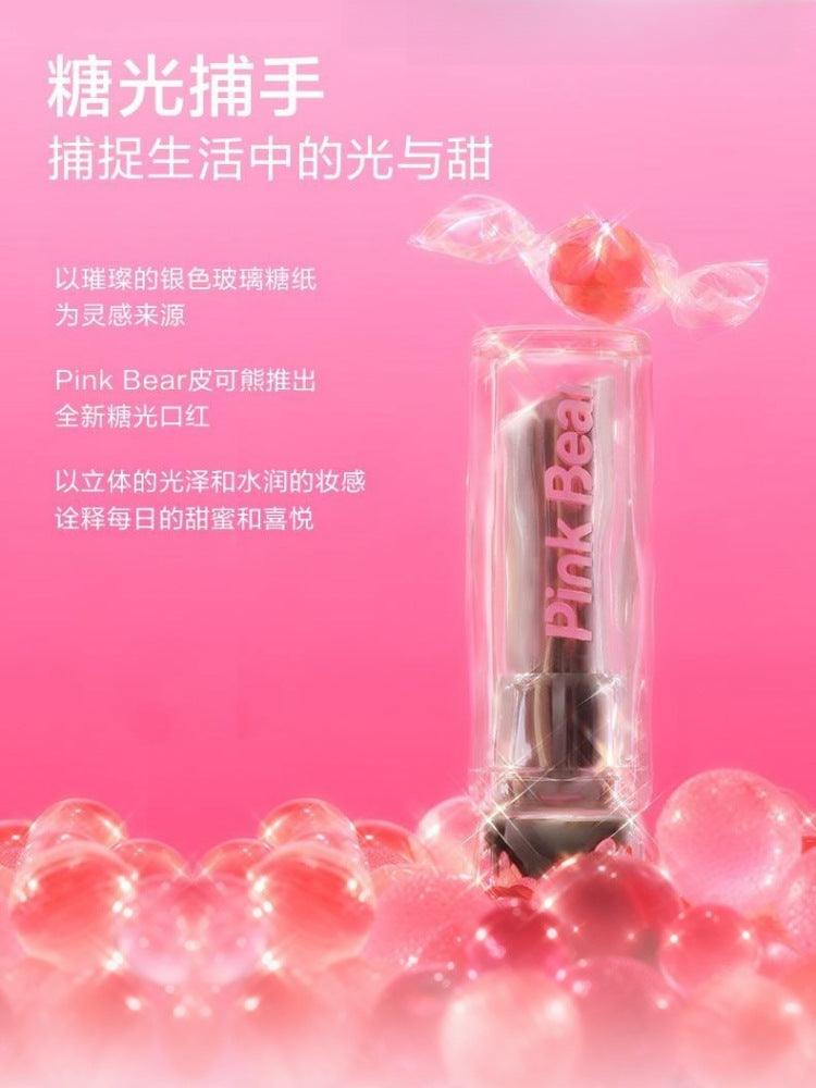 PINK BEAR Sugar Glossy Lipstick Moisturizing Lip Care 3.2g
