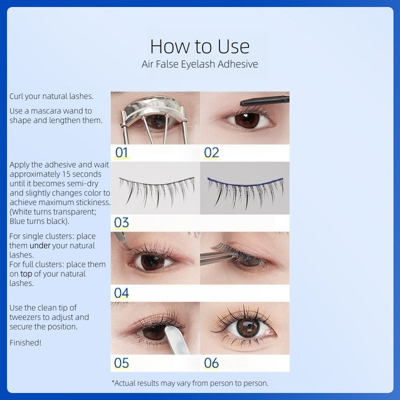 Eyelash Glue Blue To Black 5ml