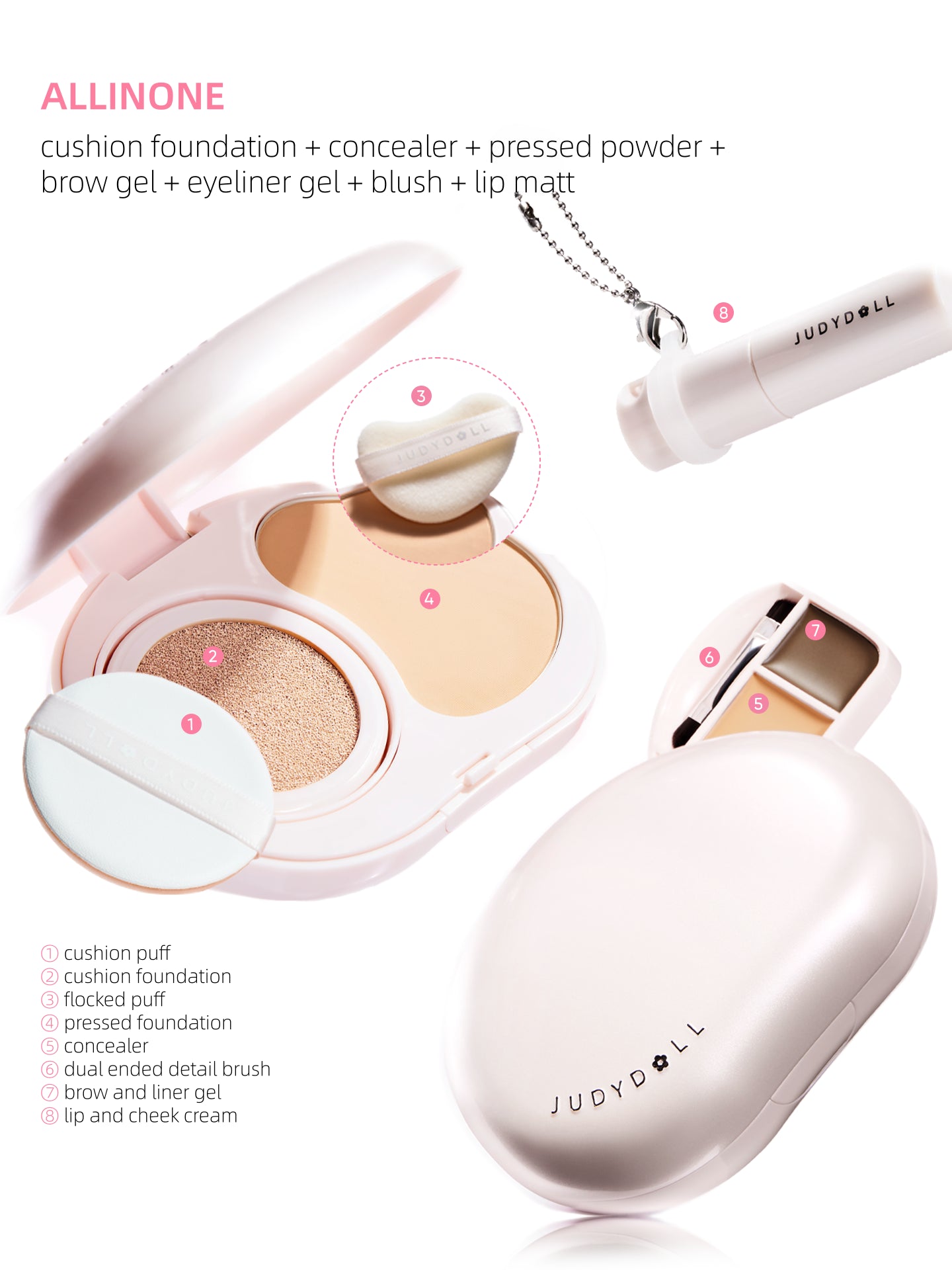 Portable Facial Palette All-in-one 18g