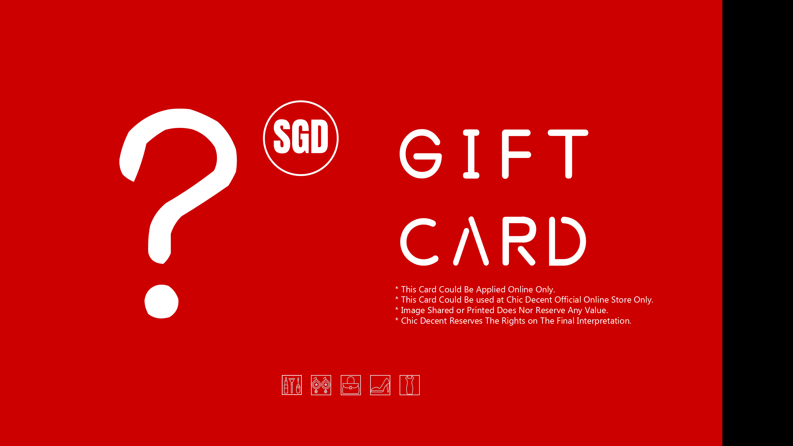 Chic Decent Gift Card in SGD