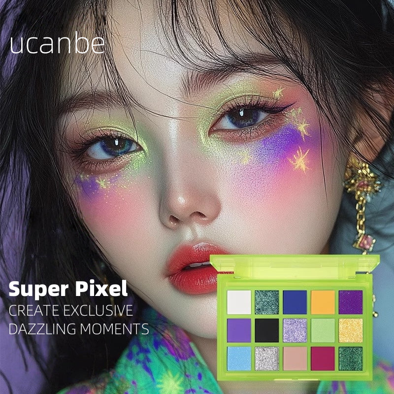 15 Colors Eyeshadow Palette Super Pixel 720mg*15
