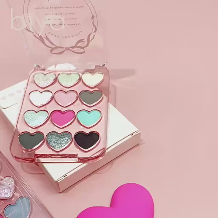 Load video: BIYA Dream Ballet 12 Colors Eyeshadow Palette 6.6g